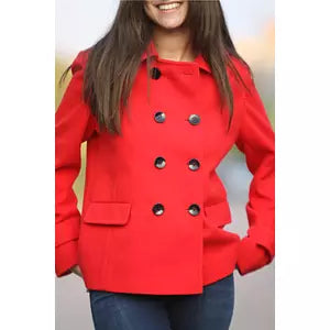 Crimson chic coat